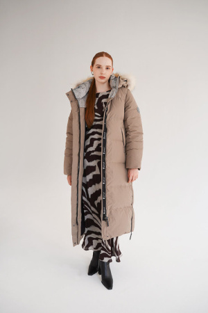 Пальто пуховое Сортавала Nordic Goose (Женский; 46; Капучино без*Меха)